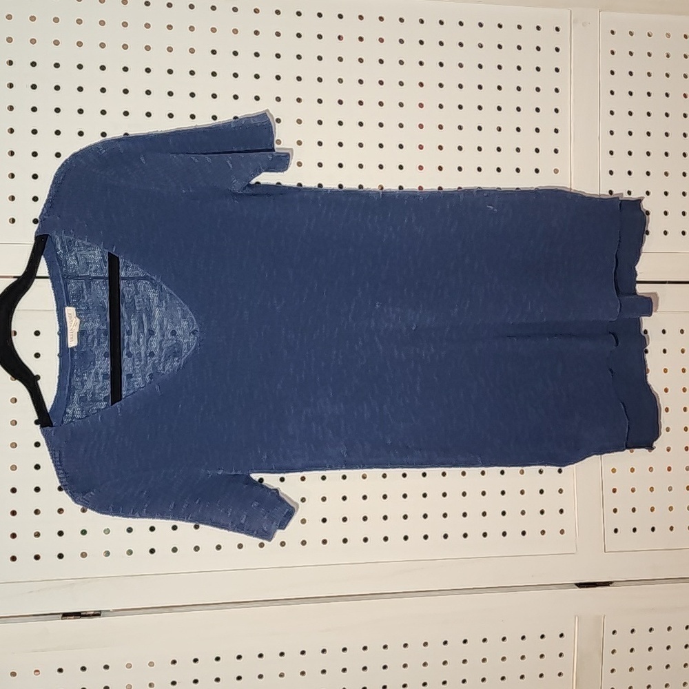 Eileen Fisher Sweater Dress Organic Linen & Cotton Blend Size Small Petite Shift